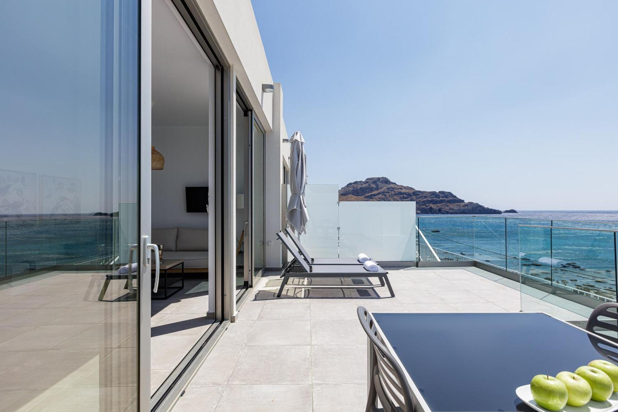 Aelia Seascape Apartments 普拉基亚斯 客房 照片